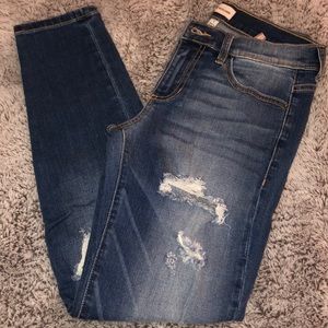 Sneak Peek mid rise boyfriend fit jeans